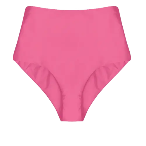 A flat lay image of our high waisted swim bottom Ellin in the colour Watermelon