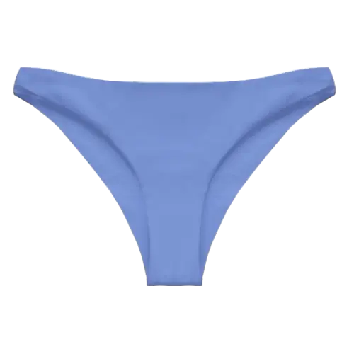 A flat lay image of our classic swim bottom Kaiya in the colour Cornflower