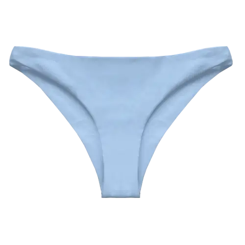 A flat lay image of our classic swim bottom Kaiya in the colour Crystal