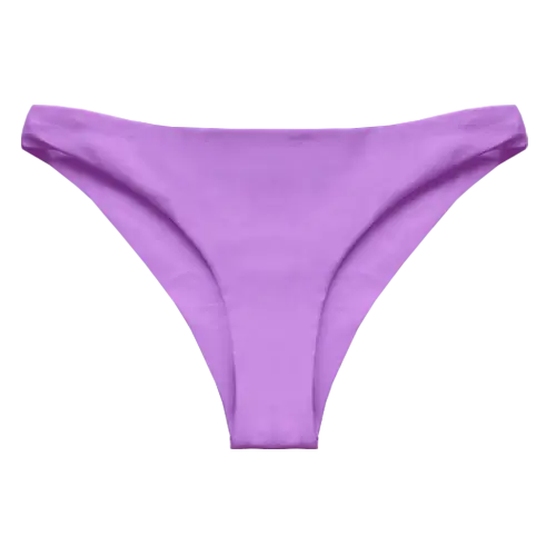 A flat lay image of our classic swim bottom Kaiya in the colour Lavender