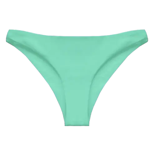 A flat lay image of our classic swim bottom Kaiya in the colour Peppermint
