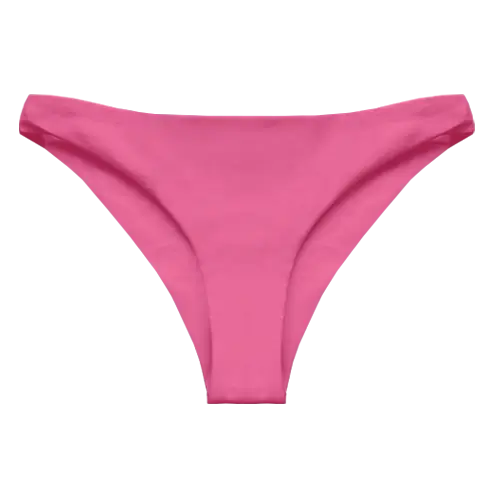 A flat lay image of our classic swim bottom Kaiya in the colour Watermelon