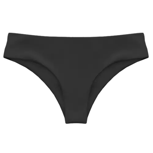 Flat tay Image of our Boyleg Style Maali Swim Bottom in the colour Black