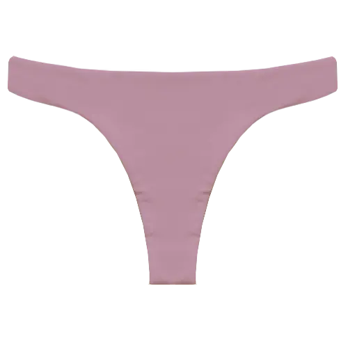 A flat lay image of our cheekiest swim bottom Tau in the colour Blush