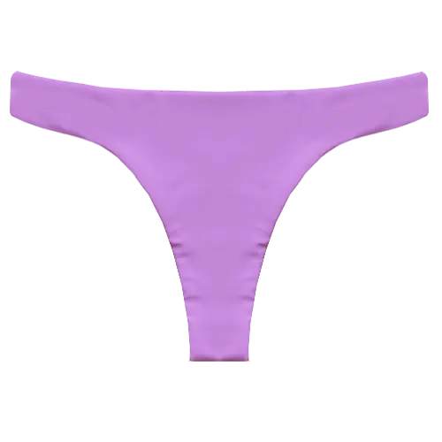 A flat lay image of our cheekiest swim bottom Tau in the colour Lavender