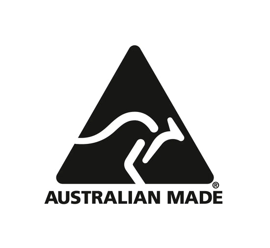 Australian Made Logo in black and white